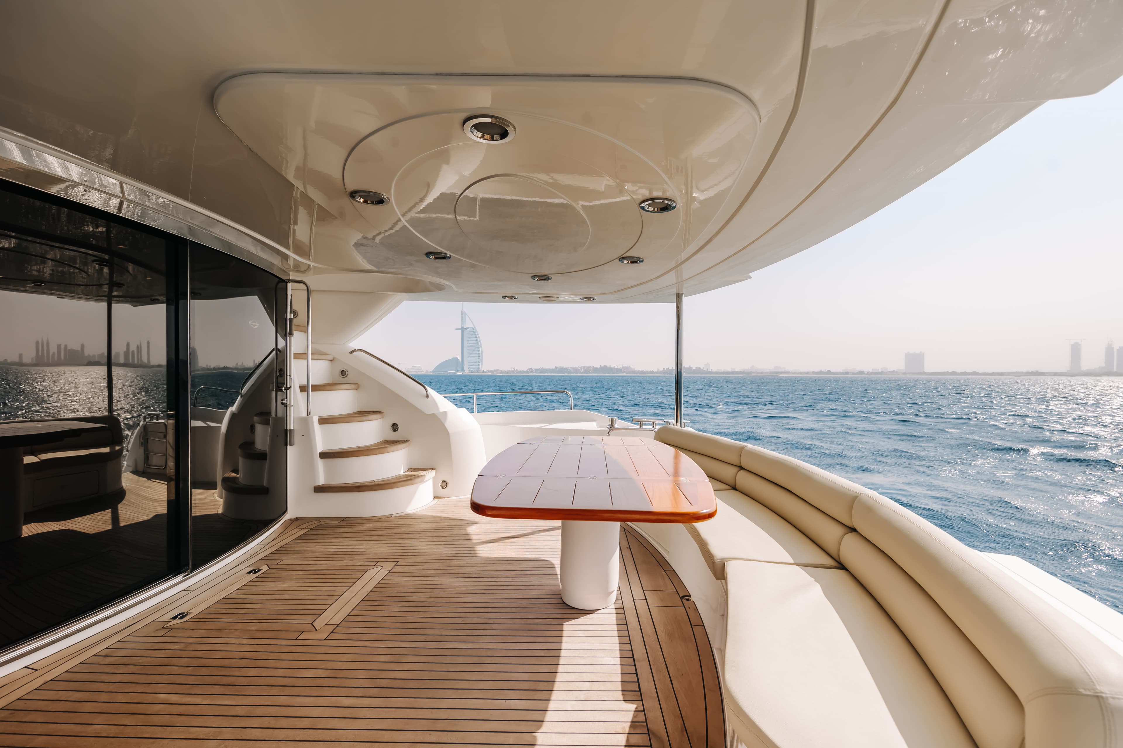 LSB yacht lifestyle frame on Dubai waters