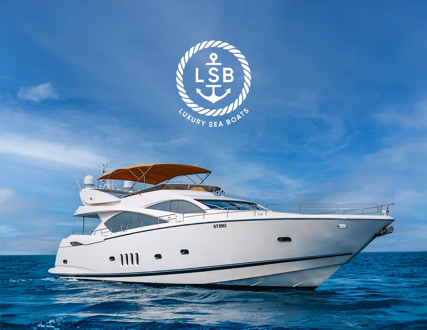 LSB luxury yacht on Dubai waters