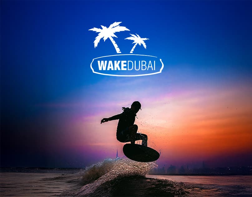Wake Dubai athlete on the water